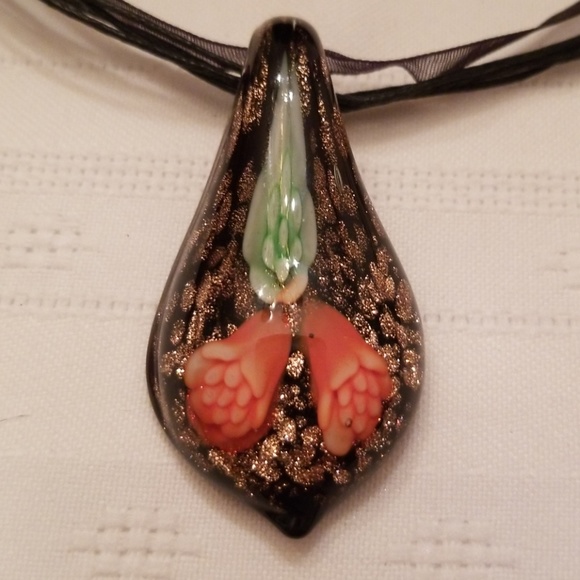 Lampwork pendant necklace - Picture 5 of 5